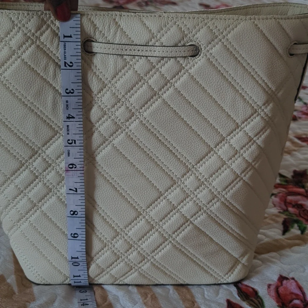 Lauren Ralph Debby Plaid Quilted Leather Shoulder Crossbody bag. - Picture 5 of 14